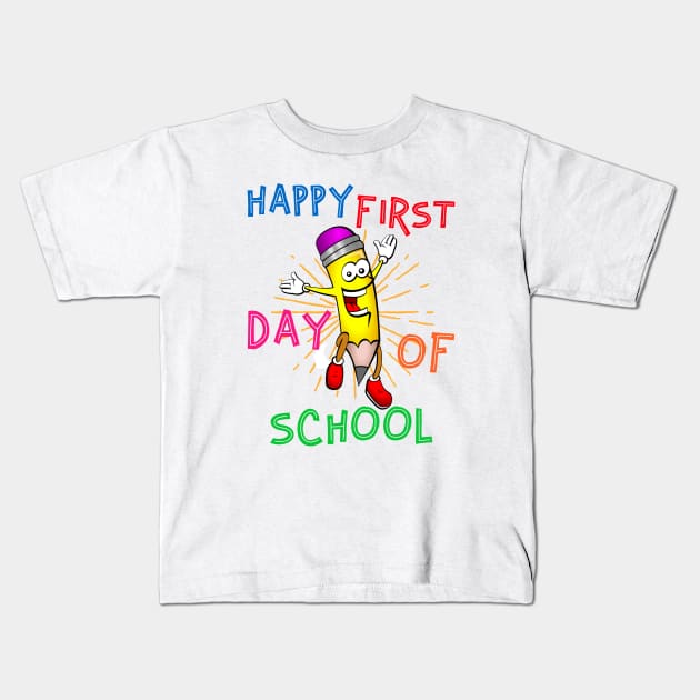 Happy First Day Of School Kids T-Shirt by MONMON-75